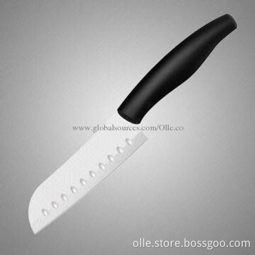 5-inch White Blade Ceramic Santoku Knife, WS121G
